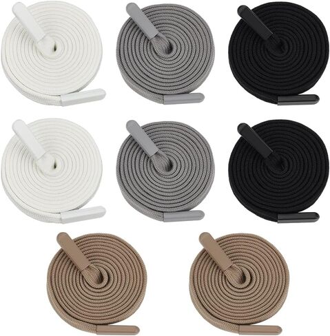 BENECREAT 8PCS 55Inch Flat Hoodie Drawstring Cords Replacement, 4 Colors Hoodies Drawstring, Flat Cord String, Draw String for Sweatpants Jacket Coats Shorts Shoes (55 Inch) in Saudi Arabia