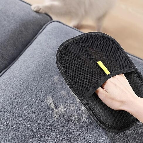 3-Pack Pet Hair Remover Brushing Gloves – Remove Fur from Clothing, Furniture, Car Seats, Bedding & Upholstery in Saudi Arabia