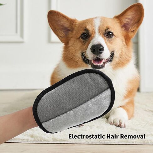 3-Pack Pet Hair Remover Brushing Gloves – Remove Fur from Clothing, Furniture, Car Seats, Bedding & Upholstery in Saudi Arabia