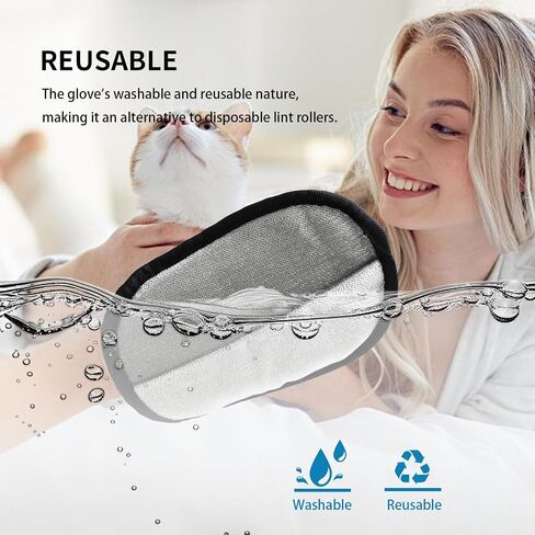 3-Pack Pet Hair Remover Brushing Gloves – Remove Fur from Clothing, Furniture, Car Seats, Bedding & Upholstery in Saudi Arabia