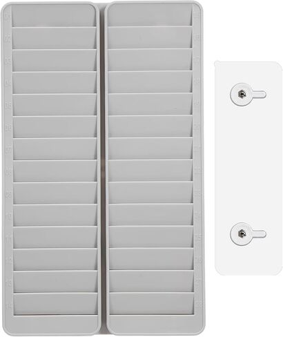 Multi Card Slot Storage Rack Slots Attendance Card Holder for Office Use Wall Mounted Material Organized Card Display for Attendance Tracking and Sign in Saudi Arabia