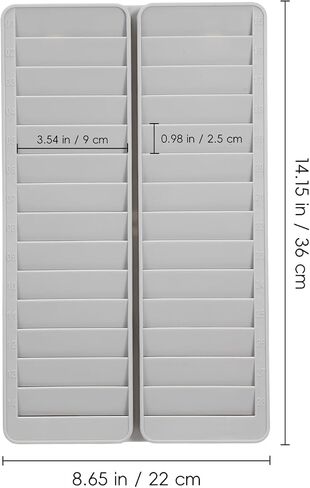 Multi Card Slot Storage Rack Slots Attendance Card Holder for Office Use Wall Mounted Material Organized Card Display for Attendance Tracking and Sign in Saudi Arabia