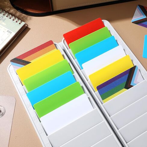 Multi Card Slot Storage Rack Slots Attendance Card Holder for Office Use Wall Mounted Material Organized Card Display for Attendance Tracking and Sign in Saudi Arabia