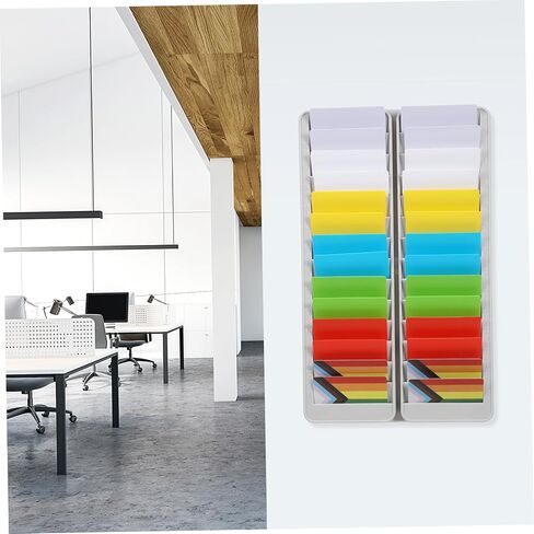 Uonlytech Attendance Card Rack Slot Holder for Exams Office Supplies and Wear-Resistant Material Simple Design for Organizing Attendance Cards Exam Rooms in Saudi Arabia