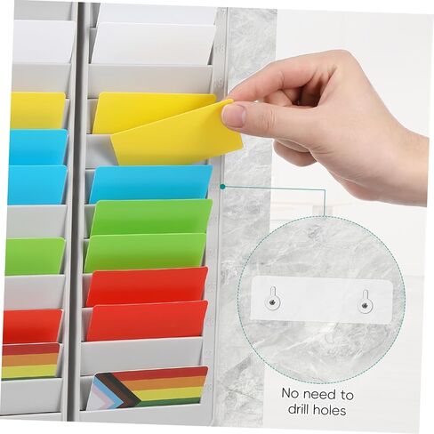 Uonlytech Attendance Card Rack Slot Holder for Exams Office Supplies and Wear-Resistant Material Simple Design for Organizing Attendance Cards Exam Rooms in Saudi Arabia