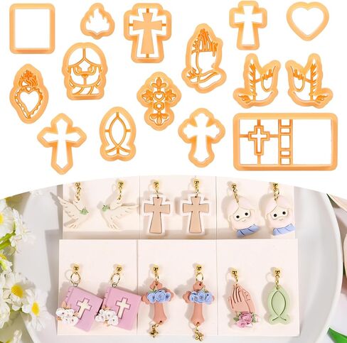 Puocaon Fall Polymer Clay Cutters - 11 Pcs Autumn Themed Cutters for Polymer Clay Jewelry Pumpkin Mushroom Earrings Making Kit for Polymeric Jewelry Design in Saudi Arabia