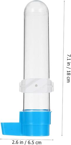 Happyyami 5pcs Bird Automatic Tharbrink Fountain Plastic Parrot Parrot Water Leader Beeder مع قاعدة زرقاء لإكسسوارات القفص سهلة التثبيت وموزعات المياه للحيوانات الأليفة للببغاء Cockatiel Conure in Saudi Arabia