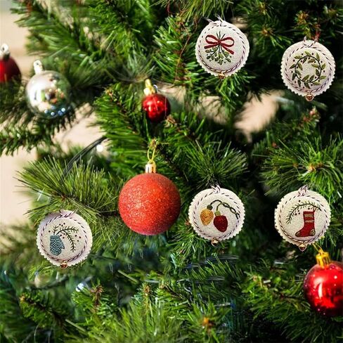 مجموعة حلي عيد الميلاد اليدوية ، مجموعة حلي عيد الميلاد الحمراء الحمراء ، أدوات جولي ومجموعة مشرقة دي بوردودو دي نافيداد بارا البالغين. (أ) in Saudi Arabia
