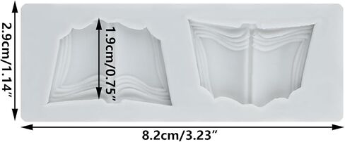 Book Polymer Clay Mold Book Silicone Molds for DIY Crafts Air Dry Plaster Polymer Clay Epoxy Resin Casting Jewelry Making in Saudi Arabia