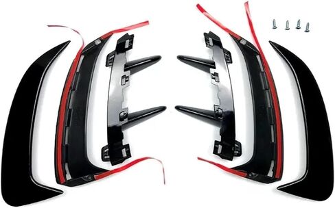 تناسب Benz A Class W177 A180 A200 A220 FIT لـ AMG Hatchback 2018-2023 ملصقات مفسد الشفاه الخلفية القطع الشفاه الأسود (نمط الكربون) in Kuwait