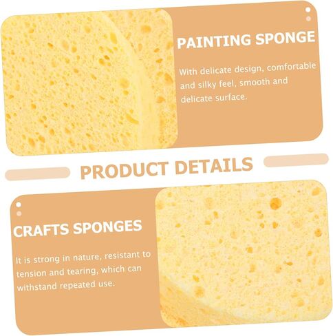 3pcs Sponges Ultra Absorbent Paintbrush Cleaning Sponge for Crafts for Art Projects Face Painting Reusable Design in Saudi Arabia