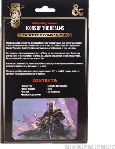 Wizkids D & D The Legend of Drizzt 35th Anniversary - Tabletop Affereals Boxed Set Dungeons and Dragons Miniatures in Saudi Arabia