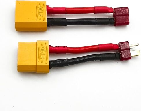 2 أزواج XT60 إلى T-plug RC الذكور موصل محول سلكي لبطارية LIPO Plane Lipo (XT60 إلى T-Plug) in Kuwait