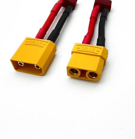 2 أزواج XT60 إلى T-plug RC الذكور موصل محول سلكي لبطارية LIPO Plane Lipo (XT60 إلى T-Plug) in Kuwait