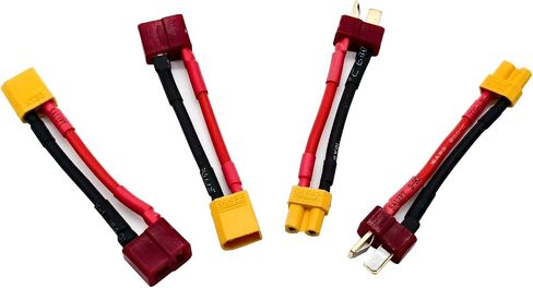 2 أزواج XT60 إلى T-plug RC الذكور موصل محول سلكي لبطارية LIPO Plane Lipo (XT60 إلى T-Plug) in Kuwait