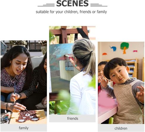 إسفنجية اللوحة الإسفنجية Nuobesty Eva للأطفال ، Flower Flower Stamps لوازمة فنية ديي ملونة مثالية لمرحلة ما قبل المدرسة ورياض الأطفال الحرف 6pcs in Kuwait