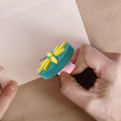 إسفنجية اللوحة الإسفنجية Nuobesty Eva للأطفال ، Flower Flower Stamps لوازمة فنية ديي ملونة مثالية لمرحلة ما قبل المدرسة ورياض الأطفال الحرف 6pcs in Kuwait