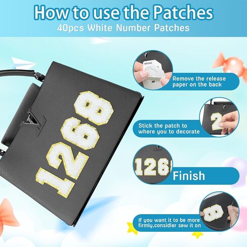 108pcs بقع أحرف تشنيل ذاتية الاستخدام ، ملصقات رسائل A-Z من أجل حقائب تحمل أحذية نسيج الملابس in Saudi Arabia