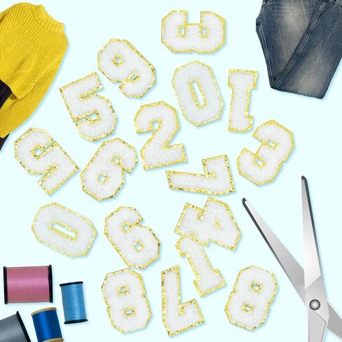 108pcs بقع أحرف تشنيل ذاتية الاستخدام ، ملصقات رسائل A-Z من أجل حقائب تحمل أحذية نسيج الملابس in Saudi Arabia