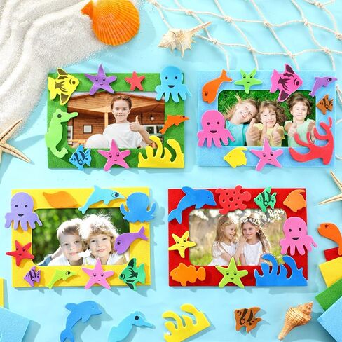 Marsui 232 قطعة Summer Ocean Beach DIY 5 '' X 7 '' Picture Frame Kit 32 Summer Under the Sea Foel Fame in Saudi Arabia