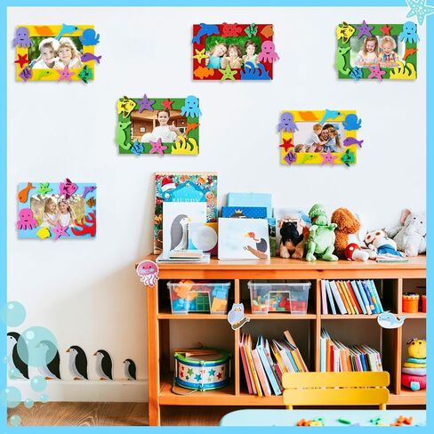 Marsui 232 قطعة Summer Ocean Beach DIY 5 '' X 7 '' Picture Frame Kit 32 Summer Under the Sea Foel Fame in Saudi Arabia