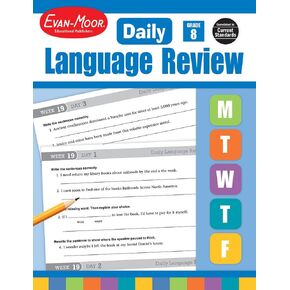 Evan-Moor Daily Language Review, Grade 8, Activities, Homeschooling and Classroom Resource Workbook, Reproducible Worksheets, Teacher Edition, Daily Practice, Skills Assessment, Grammar, Punctuation in Saudi Arabia