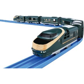 Takara Tomy Plarail Takara Tomy "Plarail Cruise Train DX Series Twilight Express Zuikaze" Train ، للأعمار 3 وما فوق ، تم تمرير معايير سلامة الألعاب ، معتمدة من St Mark ، in Kuwait
