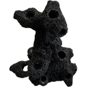 10 Hole Torch Tower Coral Frag Plug Rack/Frag Rock for Live Coral Plug Ons for Reef Aquariums Purple Coralline Option (Coralline Purple) in Kuwait
