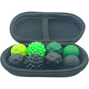 8 عبوة كرات السيليكون المغناطيسي مع الحمل العلبة (أسود وأخضر)-ألعاب تململ الحسية للإجهاد والقلق واضطراب فرط الحركة ونقص الانتباه والتوحد والتركيز | ألعاب مكتب هادئة للبالغين والأطفال in Kuwait