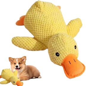 The Mellow Ducks Calming Pillow, Mellow Dog Calming Duck, 2025 New Yellow Duck Dog Toy, Dogs Ducks Toy with Quacking Sound for Indoor Dogs in Kuwait
