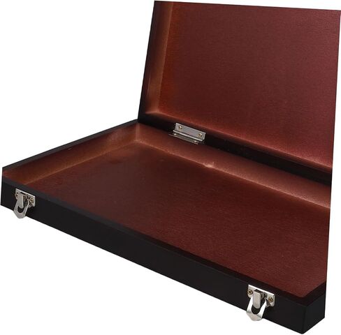 STOBOK Paint Case Palette Lid Wooden Portable Drawing Tool Box Storage Organizer for Art Supplies for Students and Professionals in Saudi Arabia