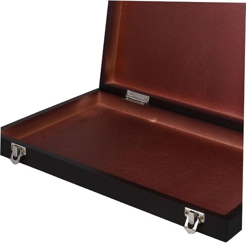 Multifunctional Paint Storage Box Portable and Lightweight Sketching Pen Case for Artists and Students Durable Walnut Color Organized Layout for Easy Access and Precise Color in Saudi Arabia