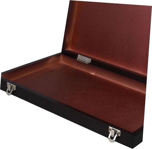UonlyTech Portable Art Supply Organizer Box Lightweight Walnut Travel Paint for Artists and Student in Saudi Arabia