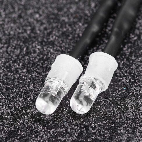 مجموعات ضوء LED RC ، المصابيح الأمامية 2PCS 5MM مصابيح LED RC الملحق لسيارة سيارة الانجراف 1/10 (12# الضوء الأحمر) in Saudi Arabia