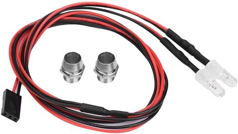 مجموعات ضوء LED RC ، المصابيح الأمامية 2PCS 5MM مصابيح LED RC الملحق لسيارة سيارة الانجراف 1/10 (12# الضوء الأحمر) in Saudi Arabia