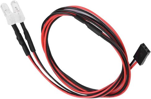 مجموعات ضوء LED RC ، المصابيح الأمامية 2PCS 5MM مصابيح LED RC الملحق لسيارة سيارة الانجراف 1/10 (12# الضوء الأحمر) in Saudi Arabia