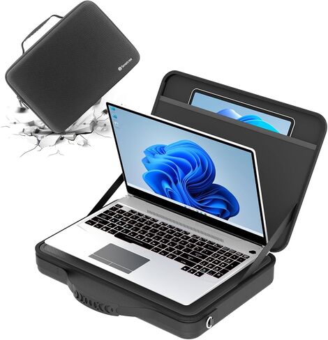 Smatree Laptop Shoulder Case for 16.3 inch DELL XPS 16, for 16 inch Precision 5690/5680, for 15.6inch XPS 15, for 15.6inch Precision 5570/3591/3590/3581/3580/3571/3570, Laptop Bag with Handle in Saudi Arabia