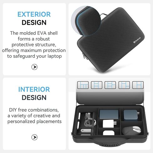 Smatree Laptop Shoulder Case for 16.3 inch DELL XPS 16, for 16 inch Precision 5690/5680, for 15.6inch XPS 15, for 15.6inch Precision 5570/3591/3590/3581/3580/3571/3570, Laptop Bag with Handle in Saudi Arabia