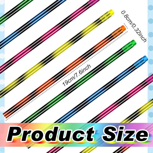 Outus 240 Pieces Color Changing Mood Pencil 2B Changing Fun Pencil Assorted Color Thermochromic Pencils with Eraser for Christmas Valentine Birthday Pencils Party Favor in Saudi Arabia