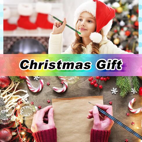 Outus 240 Pieces Color Changing Mood Pencil 2B Changing Fun Pencil Assorted Color Thermochromic Pencils with Eraser for Christmas Valentine Birthday Pencils Party Favor in Saudi Arabia