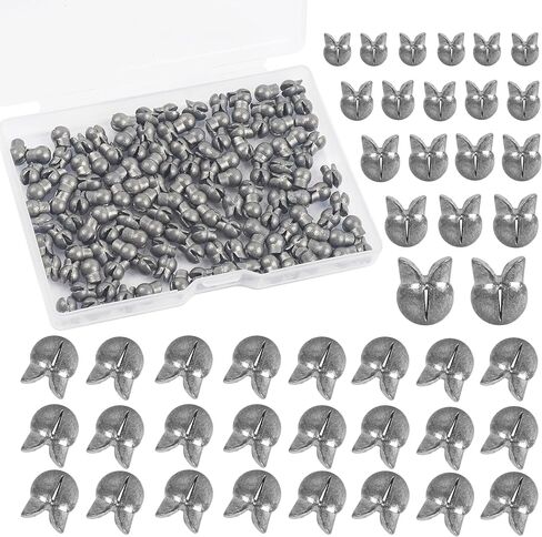 200PCS Removable Split Shot Sinker Fishing Weight Sinkers Round Split Shot Fishing Egg Weight Shot Sinkers for Fishing … in Saudi Arabia