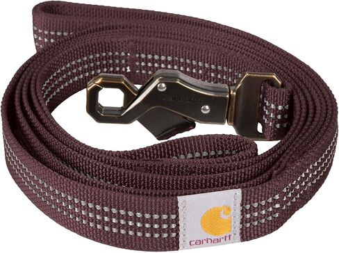 Carhartt مزدوج مقبض الكلب مقود ، متين 600-Denier الأقصى مع الأجهزة المعدنية D-Ring القابلة للتعديل ، نبيذ عميق ، كبير in Kuwait