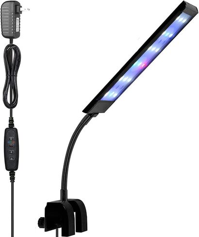 مقطع خزان الأسماك على الضوء ، Varmhus RGB مشبك السمك المائي وإضاءة حوض السمك النباتي مع دامت توقيت لشروق الشمس وغروب الشمس (7W) in Kuwait