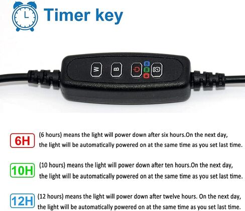 مقطع خزان الأسماك على الضوء ، Varmhus RGB مشبك السمك المائي وإضاءة حوض السمك النباتي مع دامت توقيت لشروق الشمس وغروب الشمس (7W) in Kuwait