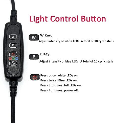 مقطع خزان الأسماك على الضوء ، Varmhus RGB مشبك السمك المائي وإضاءة حوض السمك النباتي مع دامت توقيت لشروق الشمس وغروب الشمس (7W) in Kuwait