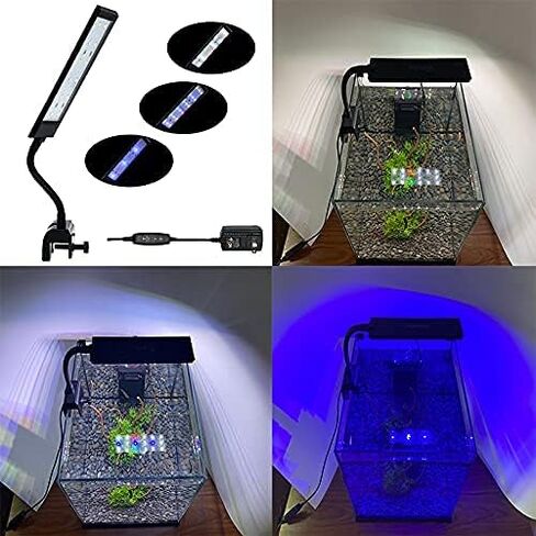 مقطع خزان الأسماك على الضوء ، Varmhus RGB مشبك السمك المائي وإضاءة حوض السمك النباتي مع دامت توقيت لشروق الشمس وغروب الشمس (7W) in Kuwait