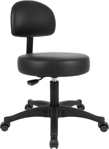 خذ مقعد UR SEAT® الاقتصادي متعدد الأغراض ببراز صياغة السبا الطبية مع مقعد قابل للتعديل وارتفاع الظهر. غطاء مقعد النسيج المتقدم سهل التنظيف. العجلات الذاتي (ميد. ارتفاع مقعد الأسود) in Kuwait