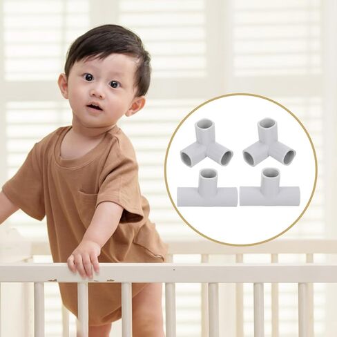 ERINGOGO 4Pcs Baby Playpen Replacement Connectors Baby Playpen Parts T-Shaped Joints Baby Play Yard Tent Playpen Accessories in Saudi Arabia