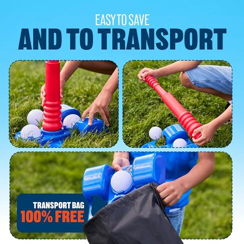 Kids Baseball Training Set – Baseball Bat, Glove, Tee, Pitcher, 4 Balls & Carry Bag – Indoor & Outdoor Sports Toy for Boys & Girls Ages 3-8 – Basebal Starter Kit for Children’s Development in Saudi Arabia