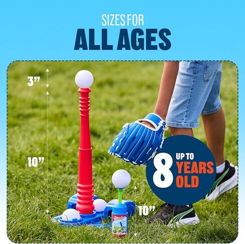 Kids Baseball Training Set – Baseball Bat, Glove, Tee, Pitcher, 4 Balls & Carry Bag – Indoor & Outdoor Sports Toy for Boys & Girls Ages 3-8 – Basebal Starter Kit for Children’s Development in Saudi Arabia